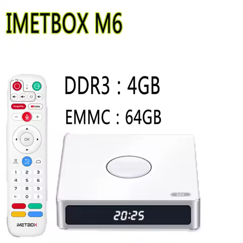 IMETBOX M6 TV Box 4GB 64GB with Vioce Control Wifi 6 8k HD Smart TB TV Box Hot in Korea Singapore Japan USA CA HK pk Sv 2025