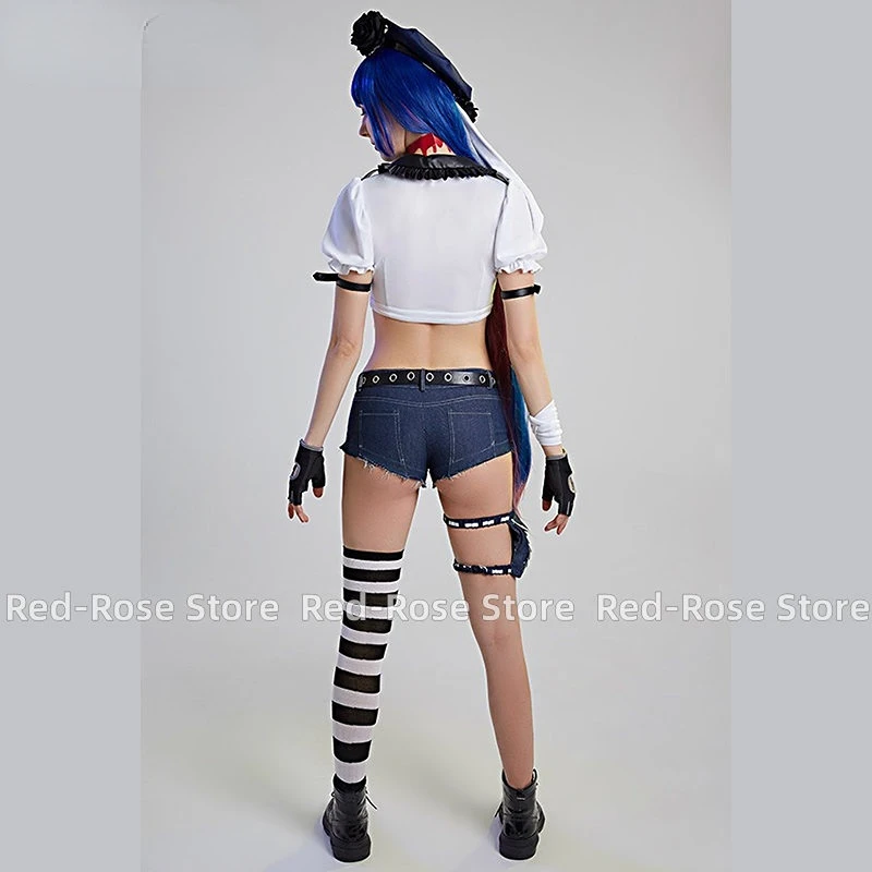 Panty & Stocking with Garterbelt Panty·Anarchy Stocking·Anarchy \\คอสเพลย์ชุดวิกผมชุดฤดูใบไม้ผลิฤดูร้อนทุกวันชุด