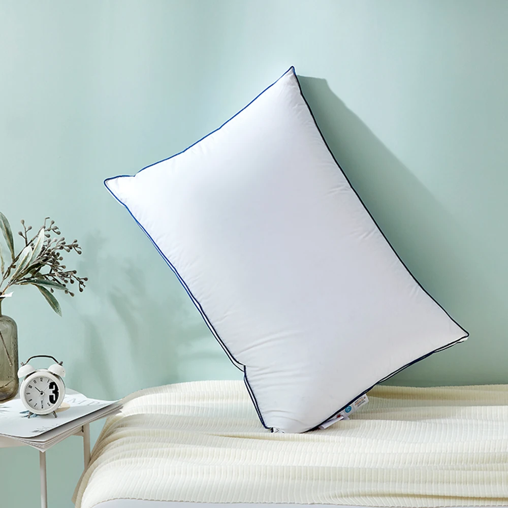 1 pc 5 Star Hotel White Goose Down Pillows Goose Feather Filling Medium Firm Soft Bed Pillow Twin King Queen Size