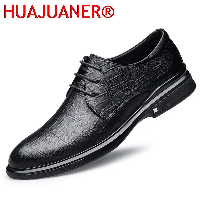 

Men Full Grain Genuine Leather Shoes For Men Brand Oxfords Men Shoes Fashion New Luxury Dress Formal Shoes Office Big Size 38-48