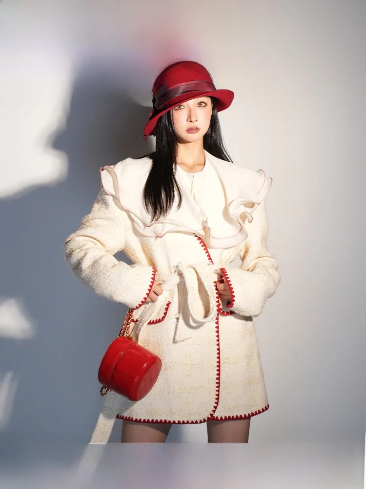 

Original Beverly Window Display Outfit ort Sve Long Pants Winter Faion Set Ele Quali Women's Clothing Ensemble