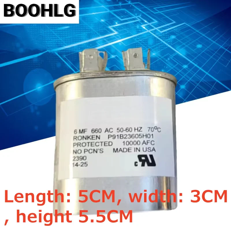 1PCS high-voltage filter oil immersion capacitor 6uf 660VAC DC 1000 unpole shutdown capacitor
