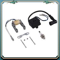A54P-Engine CDI Ignition Coil Magneto Stator Coil Spark Plug Kit For 2 Stroke 49Cc 50Cc 60Cc 80Cc Motor Bike Bicycle