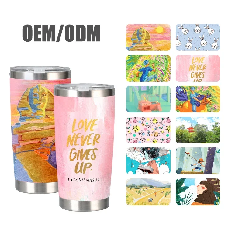 

Кружка с индивидуальным логотипом, 20 унций, дорожная изолированная автомобильная кофейная кружка из нержавеющей стали с крышкой, стакан с защитой от пролива