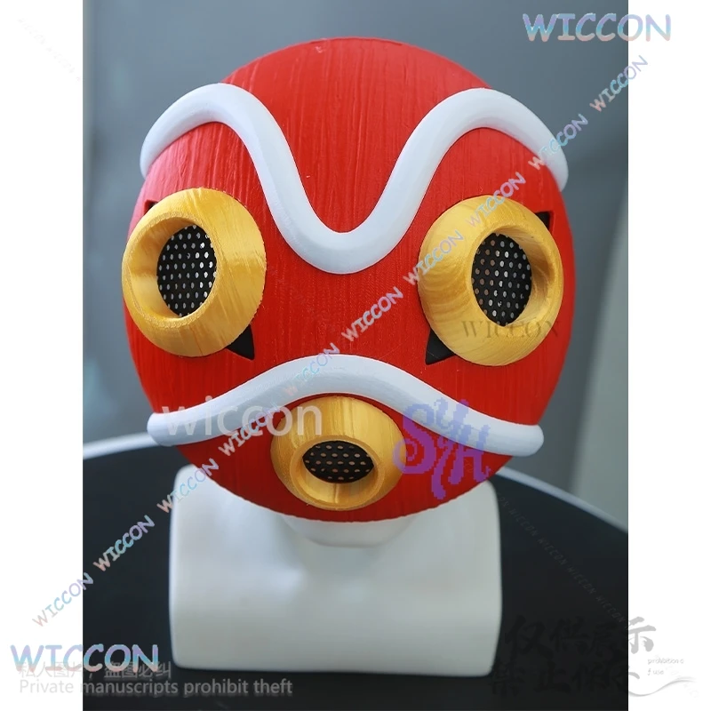 

Anime Princess Cosplay Horror Red 3D Polylactic Acid Mask Earring Necklace Props Accessory Halloween Christmas Party Gifts Cos