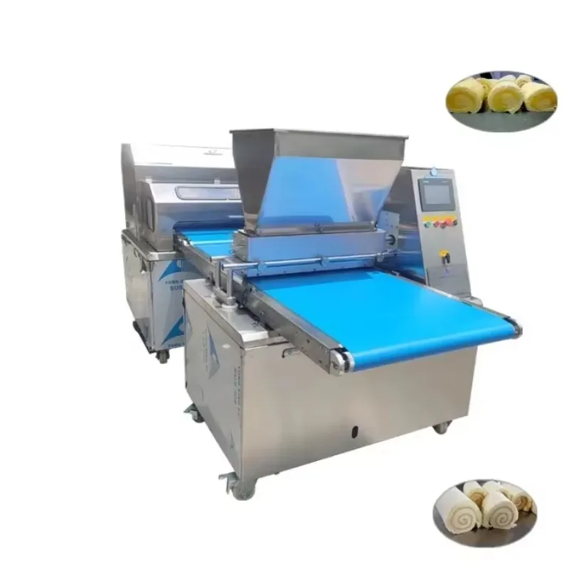 Elegant swiss Roll Cake for swiss Roll Cake Sponge Cake Rolling Machine Customized