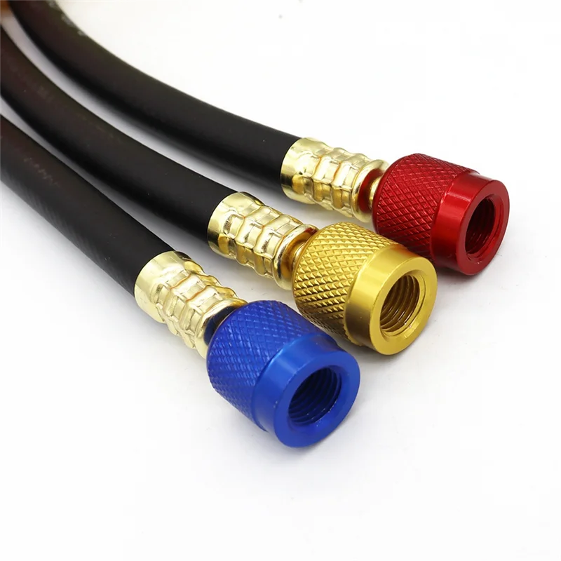 

ABVG-R410A 1/4 дюйма SAE Набор заправочных шлангов HVAC Шланги для зарядки хладагента кондиционера для R410A R22 R134A