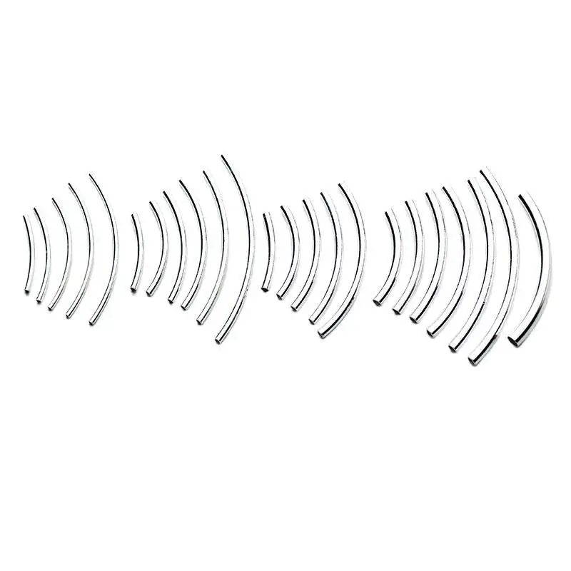 

Right Road Новый Высококачественный 10 шт./упак. S925 Серебряный Свет изогнутая Полая Трубка DIY Ювелирные Изделия Браслет Аксессуары Оптовая Продажа