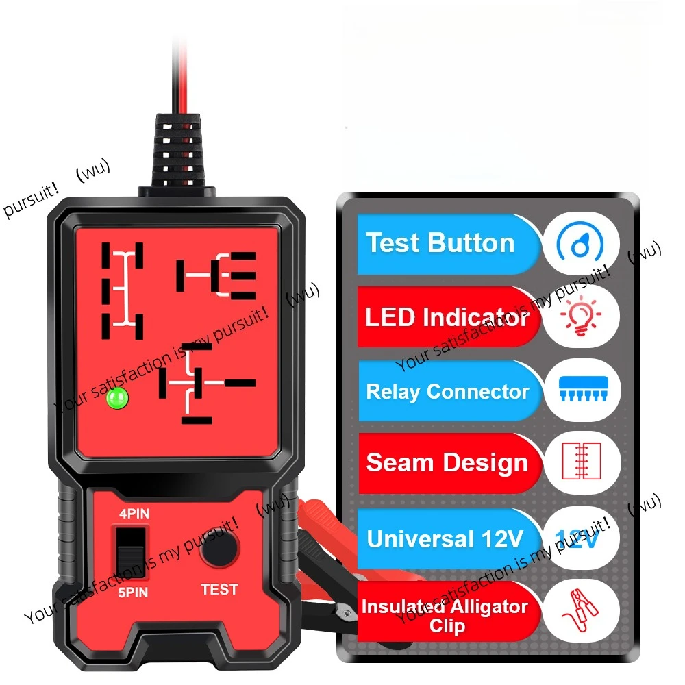 Automotive battery electronic voltage tester, general 12V indicator light, accessories