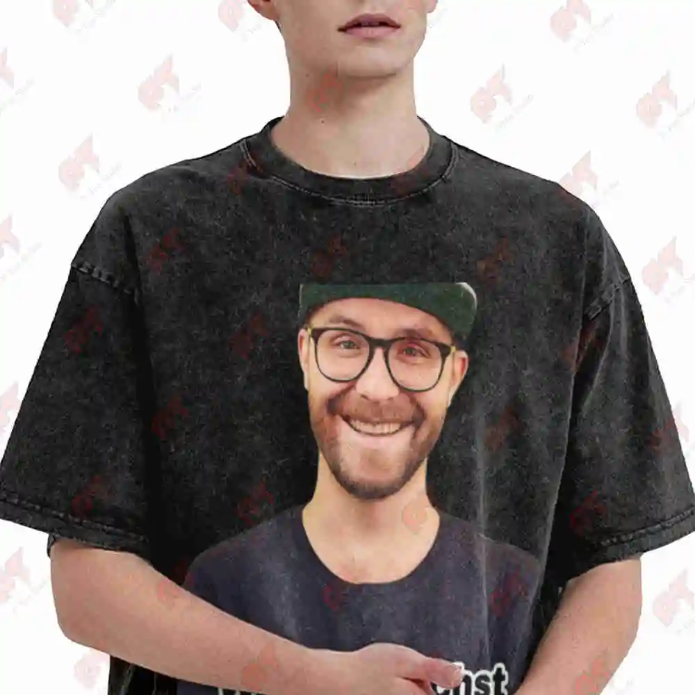 Mark Forster Why Are You Banging Your Head Meme Vintage Washed Tee Pure Cotton T-Shirt