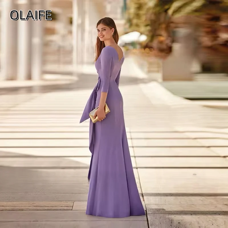 Elegantes Meerjungfrau-Abendkleid mit V-Ausschnitt, Blumen, Satin, bodenlang, plissiert, lang, maßgeschneidert, Abendkleid فسات Adriectura