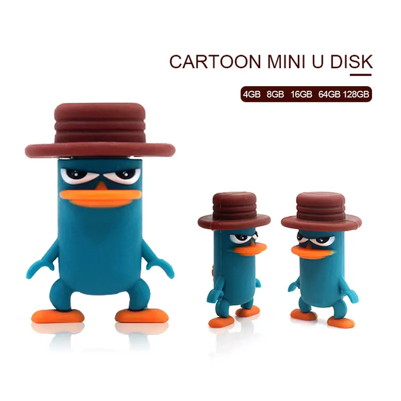 Pendrive de dibujos animados para hombre y árbol, unidad Flash de 64GB, 32GB, 2,0, 4GB, 8GB, 16GB, 32GB, disco U