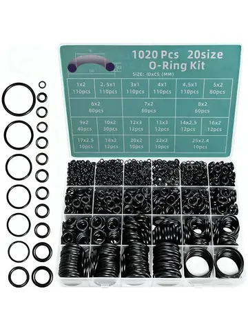 1020 adet Kutulu Nitril O-Ring Tamir Seti Sızdırmazlık Halkası Seti
