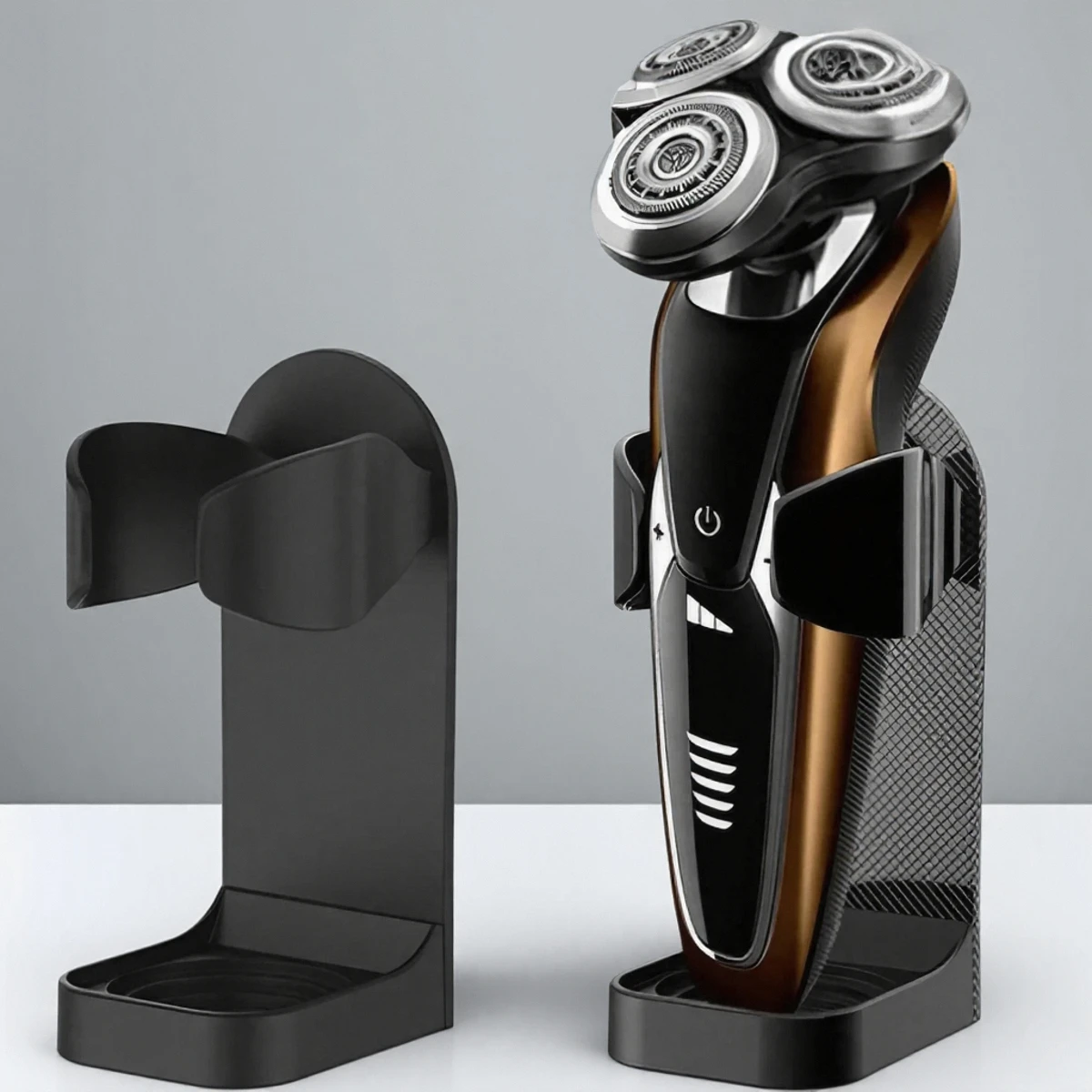 

Держатель для электробритвы из АБС-пластика, ящик для хранения, подставка для бритвы в ванной, органайзер, крючок, бесследное крепление, стойка для мужчин, аксессуары для ухода за волосами