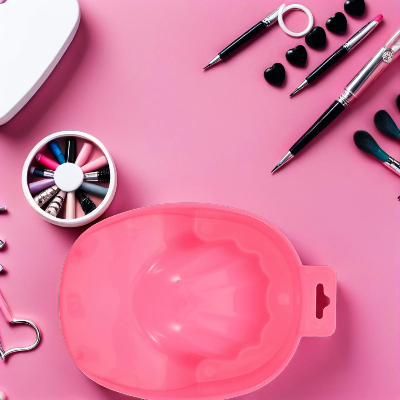 

4 шт. легкая чаша для замачивания ногтей, пластиковые двухслойные маникюрные принадлежности для смягчения кутикулы, удаления омертвевшей кожи