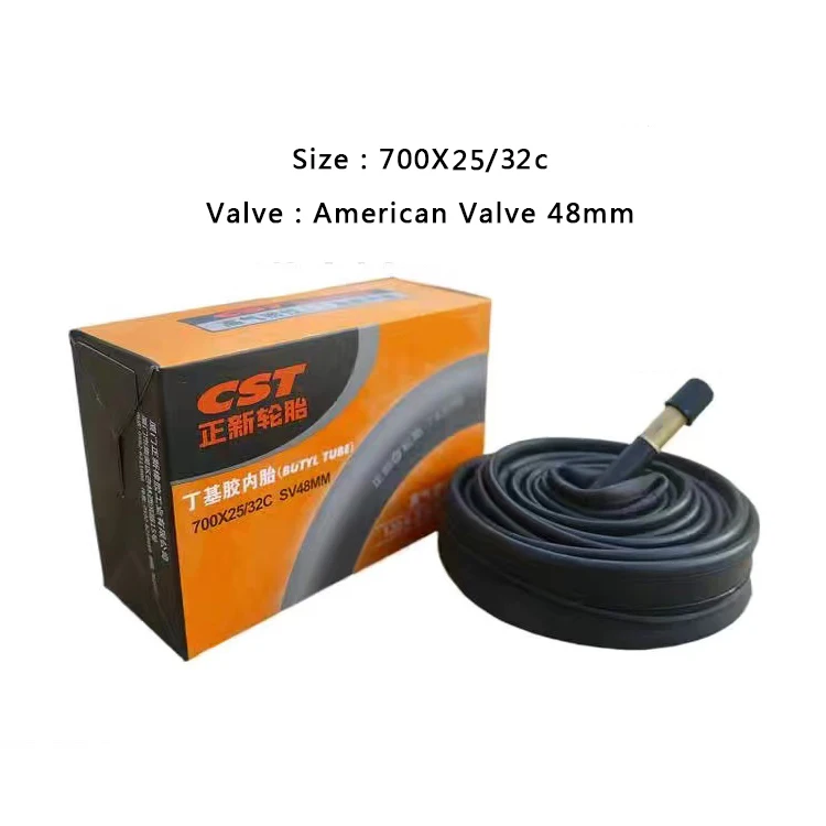 CST tube 700c 18c 25c 32 35c 43c SV FV  America French Valve bicycle bike inner tube inner tire tyre tube