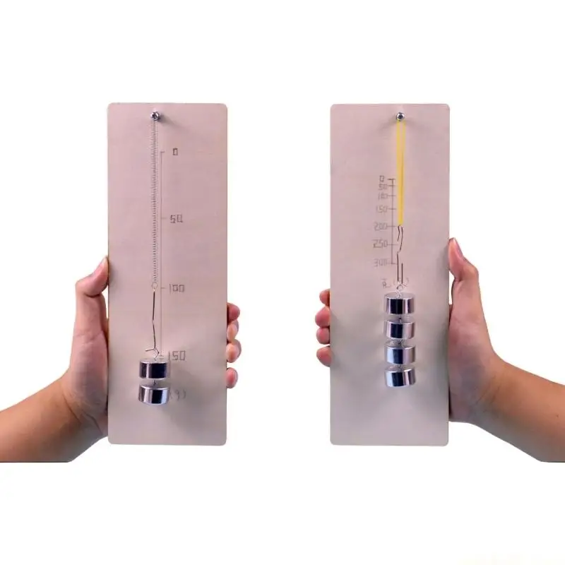 Physics Experiment Teaching Aid Board for Force Observation, Handheld Scale-Marked Classroom Demonstration Tool