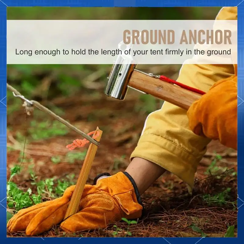 

ABJV 12 Packs Outdoors Tent Stakes Pegs,Canopy Stakes Tent Pegs Beach Tent Stakes