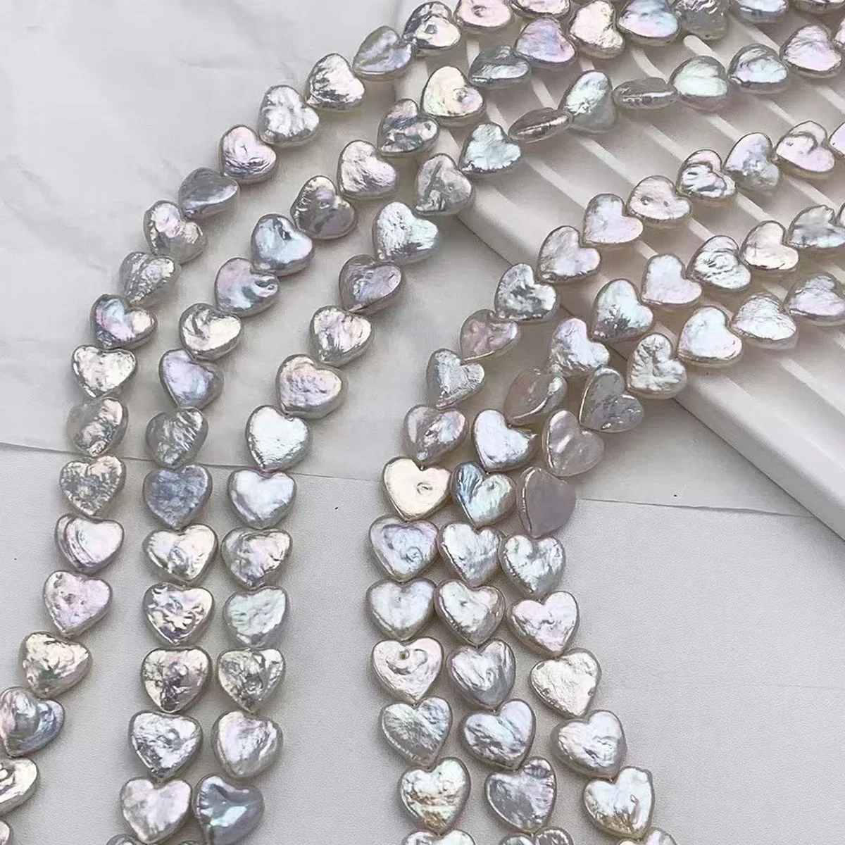 

11-12mm 6A Earth-Toned Natural Freshwater Pearl Baroque Heart Bold Bead Women Jewelry Make DIY Necklace Bracelet Accessories