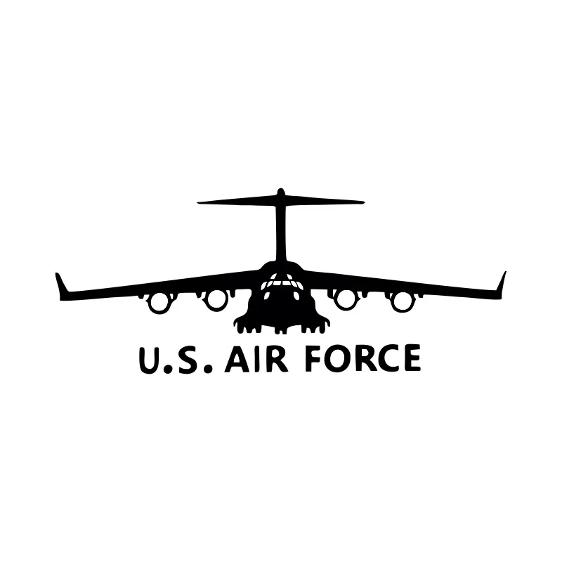 

Car Stickers US Air Force Aircraft Personality Exquisite Car Decoration Sunscreen Waterproof Black/white, 16cm * 6cm