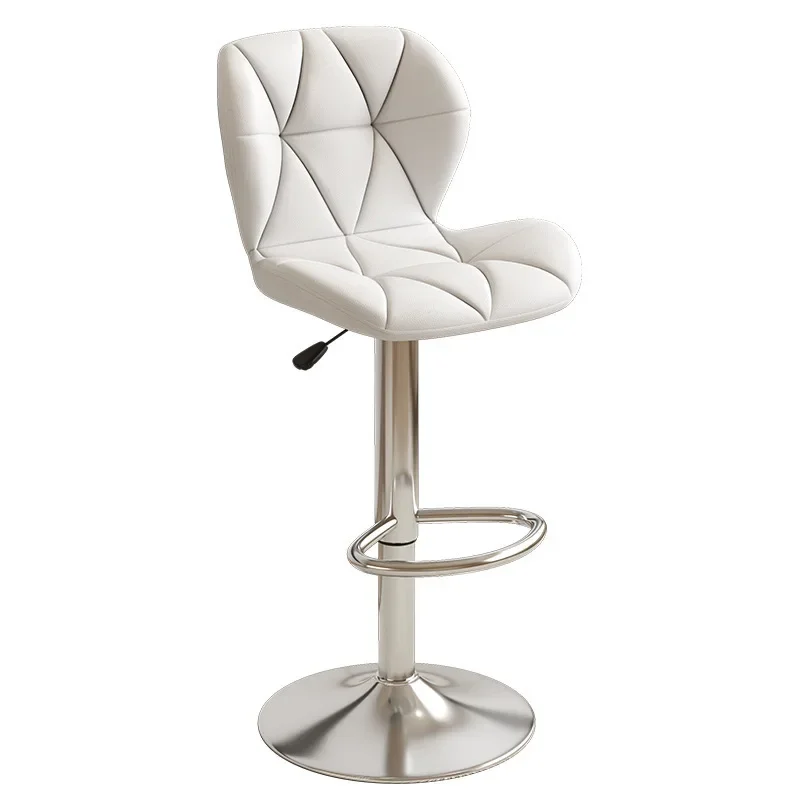 Wholesale Swivel Bar Stool Gas Lift Chair PU Soft Synthetic Leather For High Counter