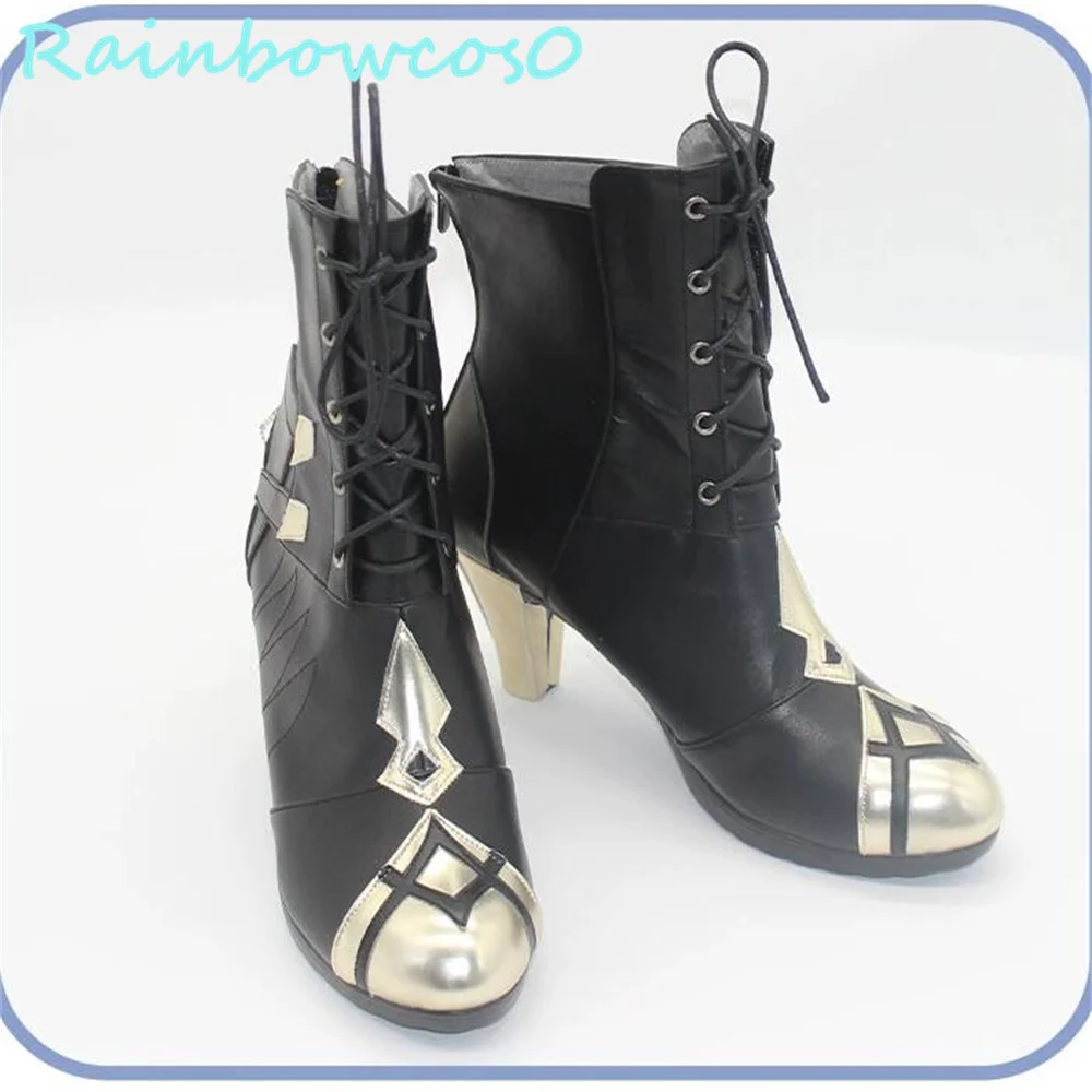 Arlecchino-Genshin Impact Cosplay Sapatos, Botas, Jogo, Anime, Dia das Bruxas, Natal, RainbowCos0, W3478