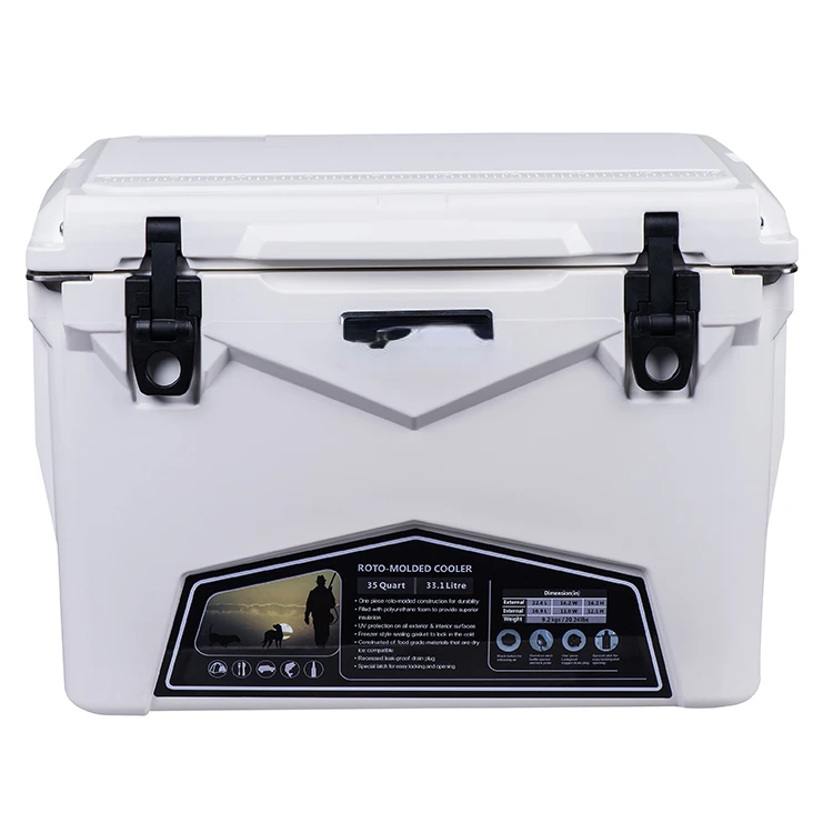 Environment protection 35 qt bear resistant cooler box with OEM and ODM outdoor large cooler box