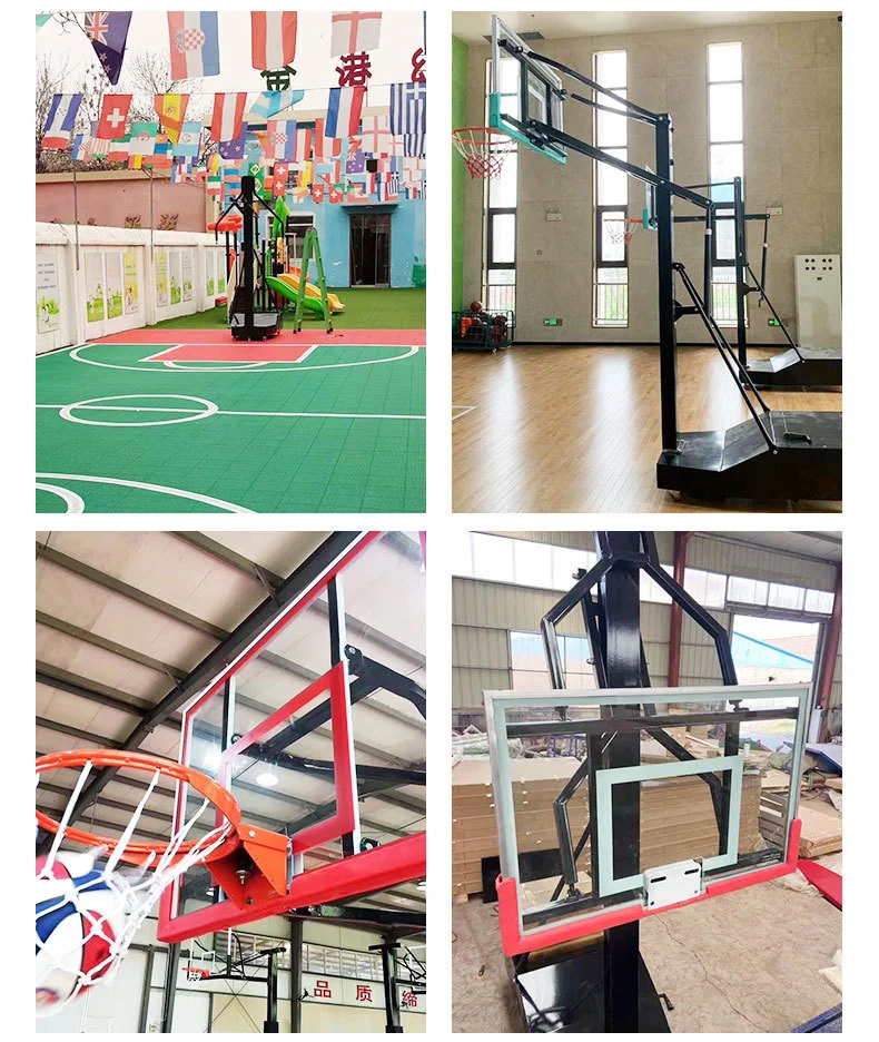 Professional Factory Wholesale Outdoor Playing Foldable Basketball Hoop Basketball Stand with Net