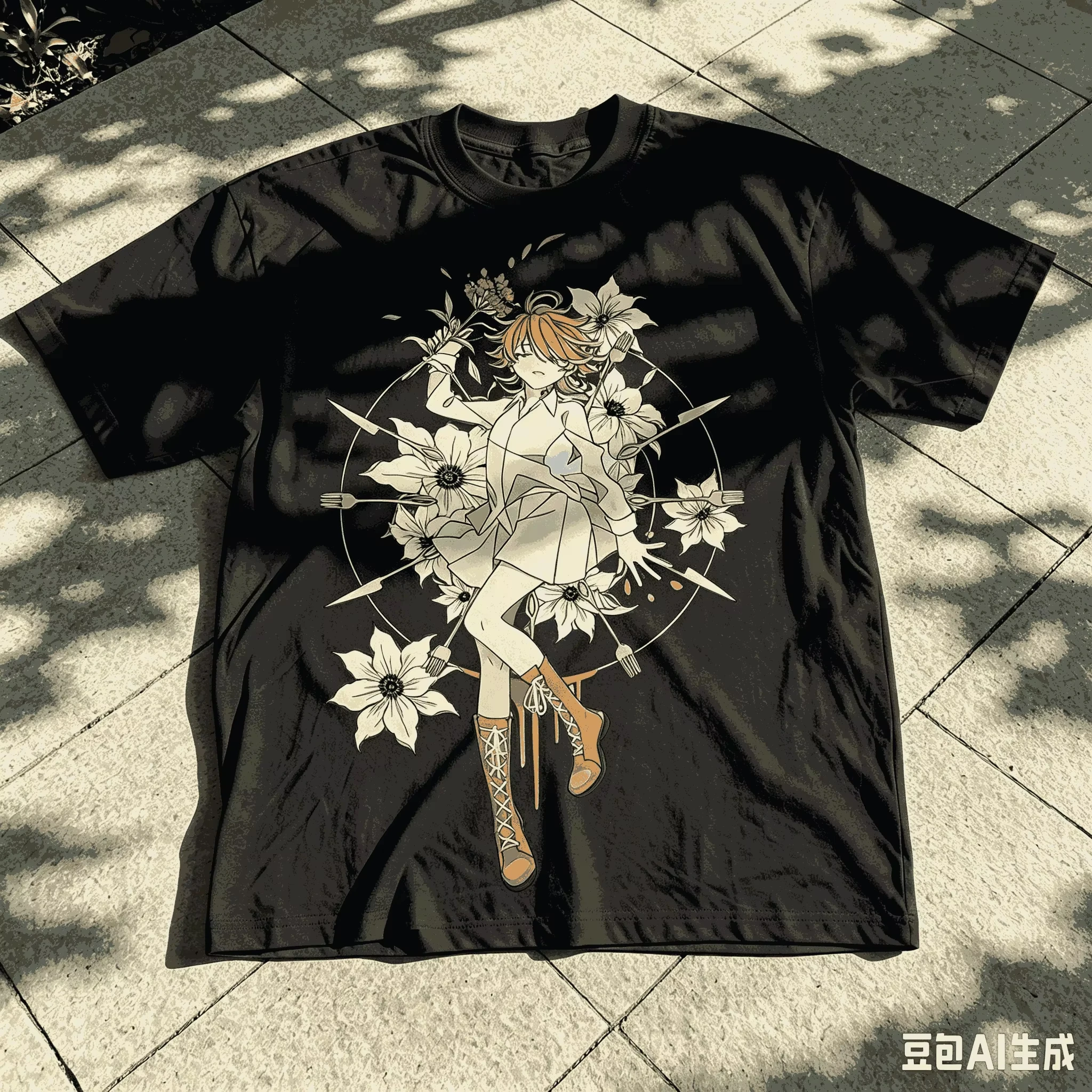The Promised Neverland Anime Lover T-shirt Oversized Unisex Streetwear Trendy Cotton Print T-shirts Short Sleeve Casual Graphic