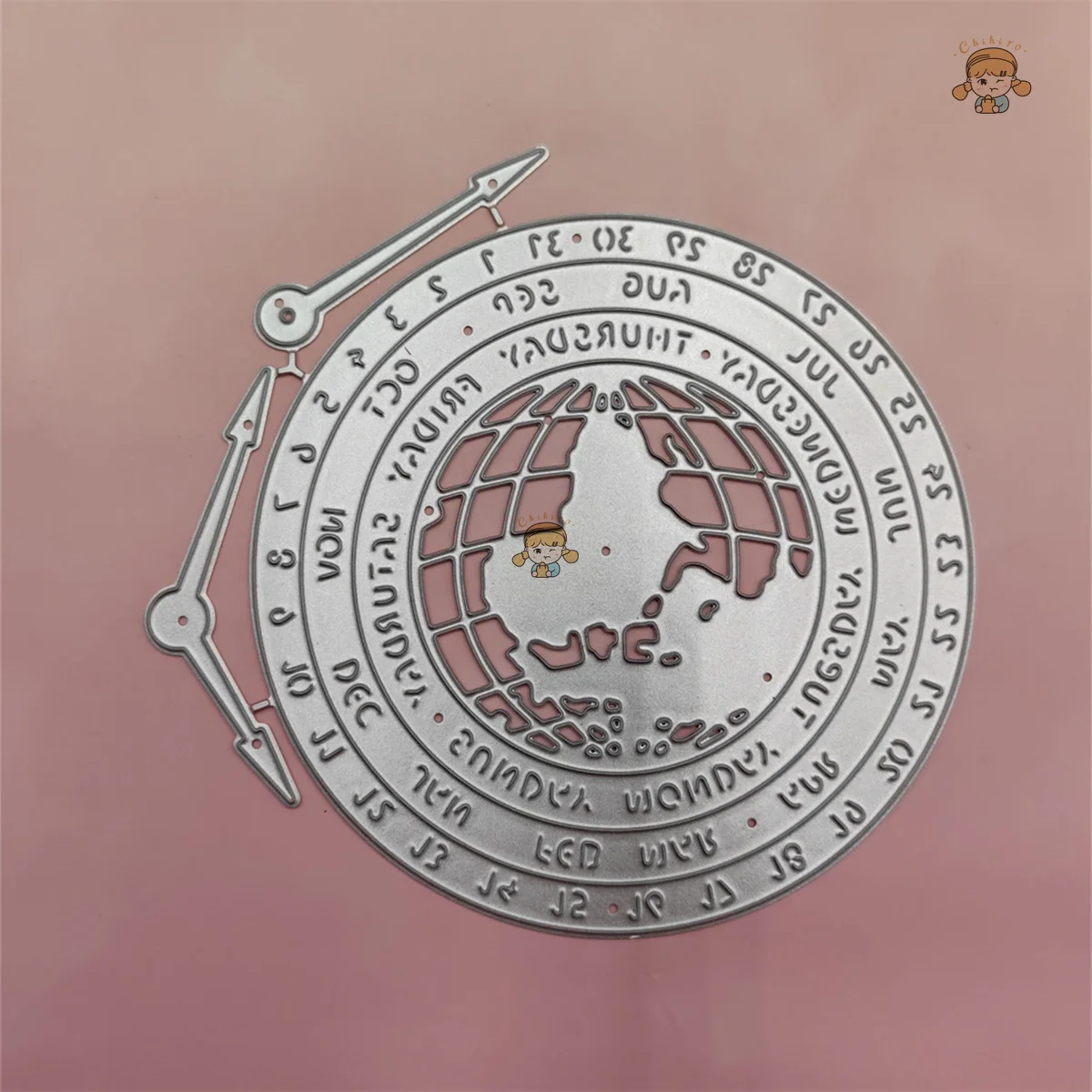 World Map New Metal Cutting Dies Compass for Scrapbooking DIY Album Embossing Folder Paper Card Maker Template Stencils