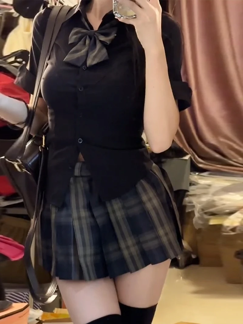 슬림핏 여성용 슬레 웨이스트 신치드 스쿨 오름 탑, 다용도 여름 칼라 버튼 디테일