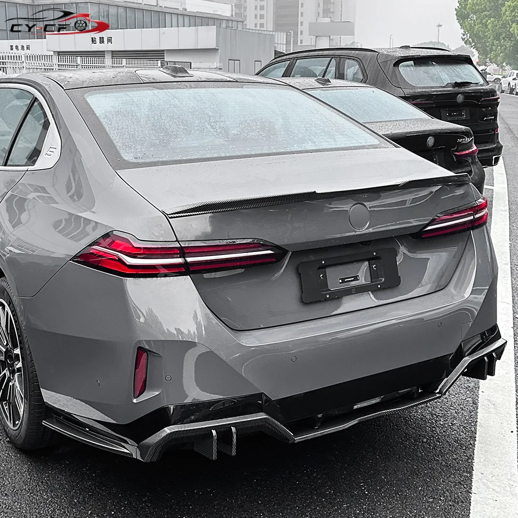 For BMW 5 Series G60 I5 525i 530i 535i M Sport 2024 2025 2026+ Rear Trunk Spoiler Wing Lip Trunk Lid Modified Spoiler Tail Fin