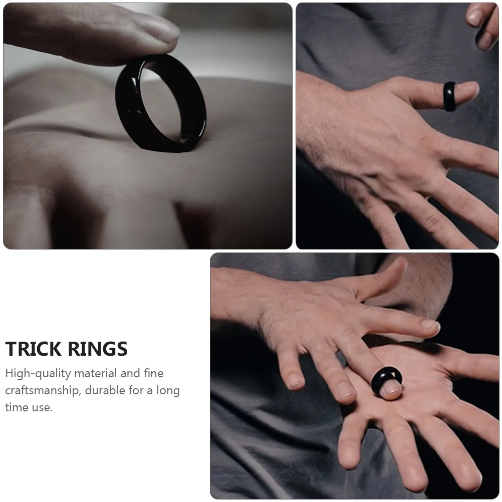 

Props Trick Rings Finger Toys Performance Kids and Girls Prank Rubber Show Close up