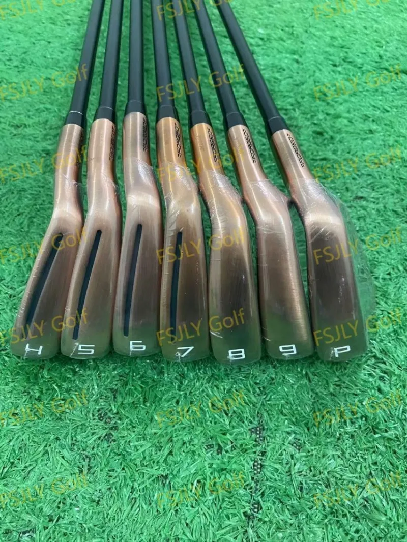 

24 New Men's Golf Clubs Copper color p790 Golf Irons fifth generation 7pcs 4-9P R/S/SR Flex Steel/Graphite Shaft