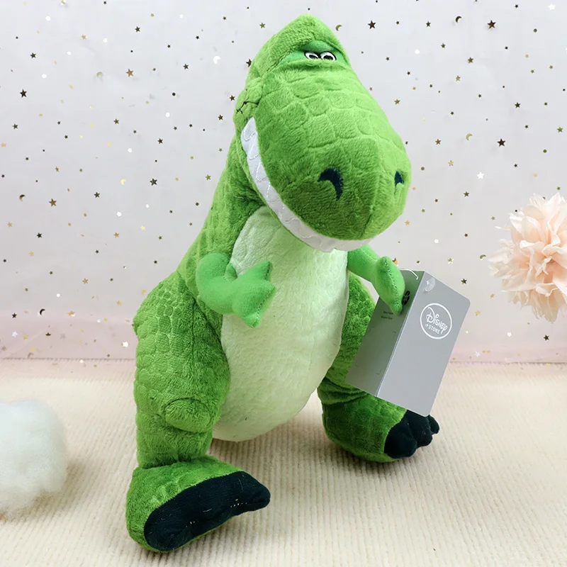 Плюшевые игрушки Kawaii Rex Toy Story для детей, зеленые мягкие хлопковые игрушки-динозавры, аниме-фигурки из фильма, куклы, подарки на день рождения для мальчиков