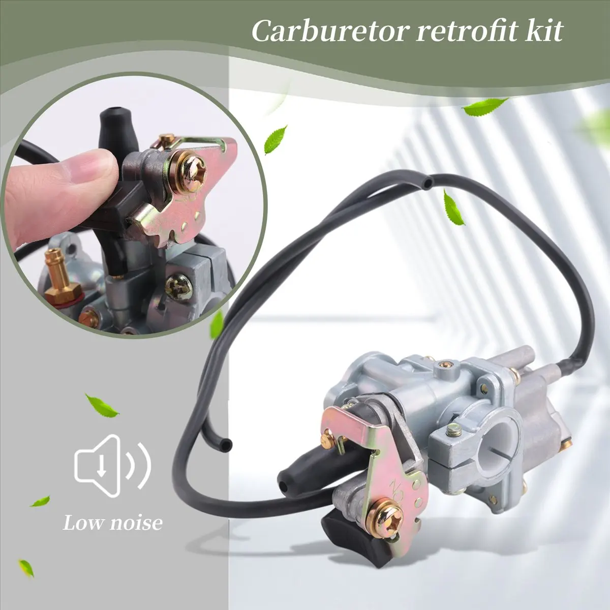 #13O (Silver)Carburetor for Suzuki LT50 LT 50 LT-A50 JR50 Quadrunner ATV Carb,Automotive Parts & Accessories