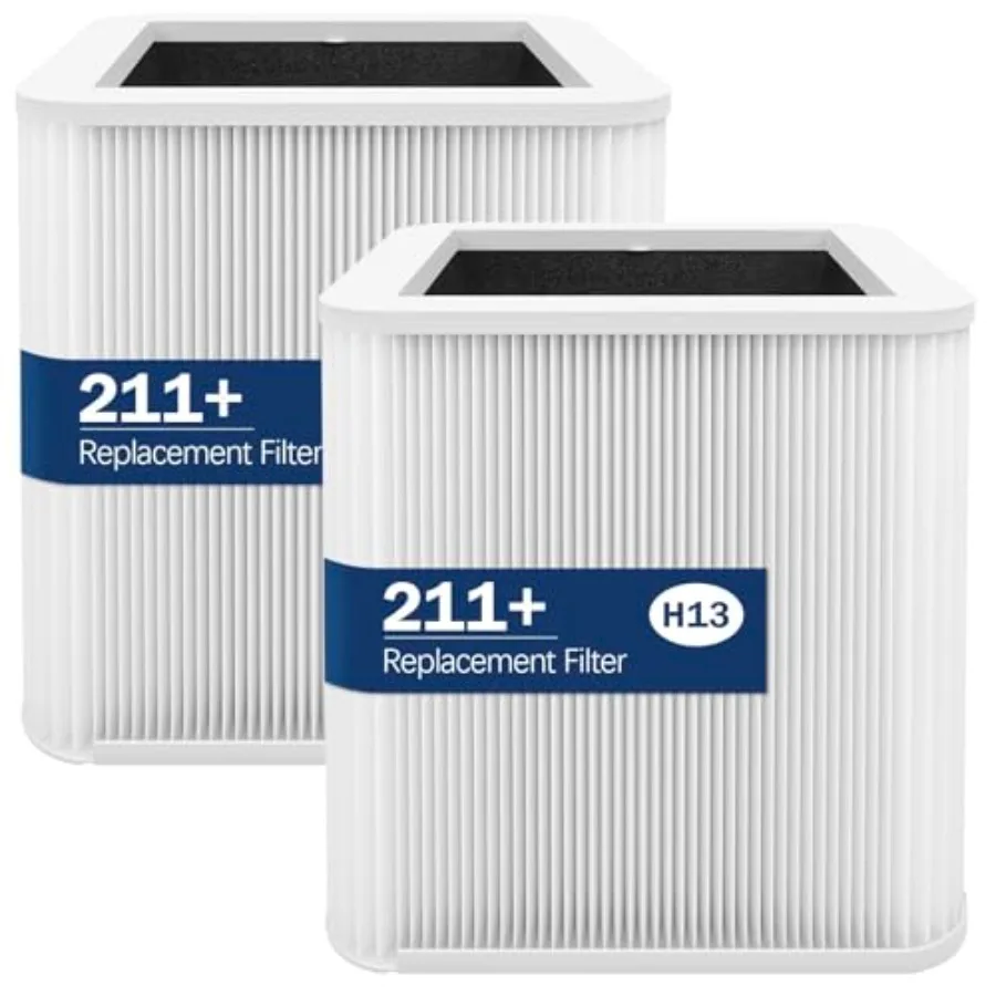 

2Pack 211+ Replacement Filter Compatible with 211+ Air Purifier 2-Stage H13 True HEPA Filtration System