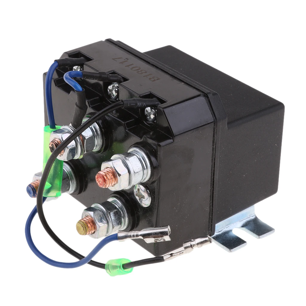 

Реле-соленоид для лебедки квадроцикла 12В 200А, прочный контактор постоянного тока, пластик/медь, для внедорожных мотозапчастей