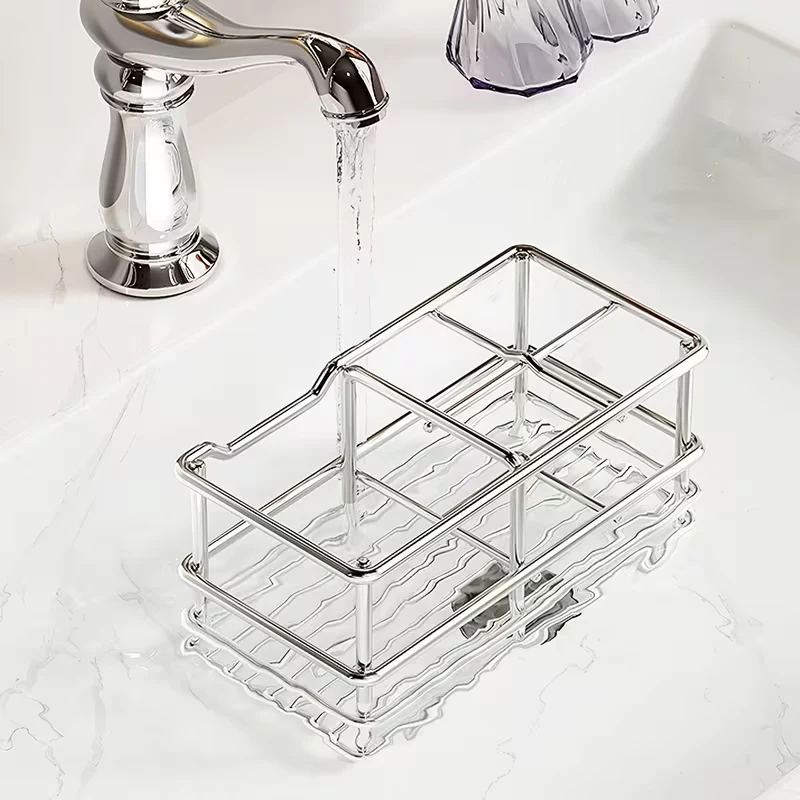 Bathroom Counter Organizer, Multifunctional Toothbrush Holder with Drainage Base Toothpaste Bathroom Accessories