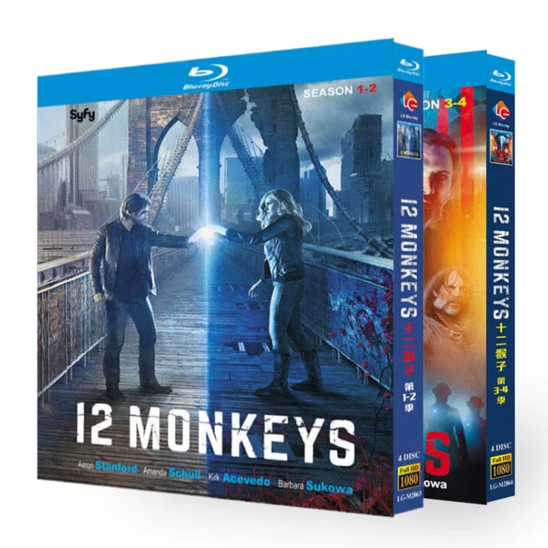 

12 Monkeys: Сезоны 1-4, Blu-ray диск