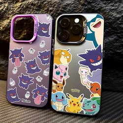 Hot Anime P-Pokemons Phone Case For iPhone 16 15 14 13 12 11 Pro Max X XR XSMAX 8 7 Plus Candy Matte Shockproof Back Cover