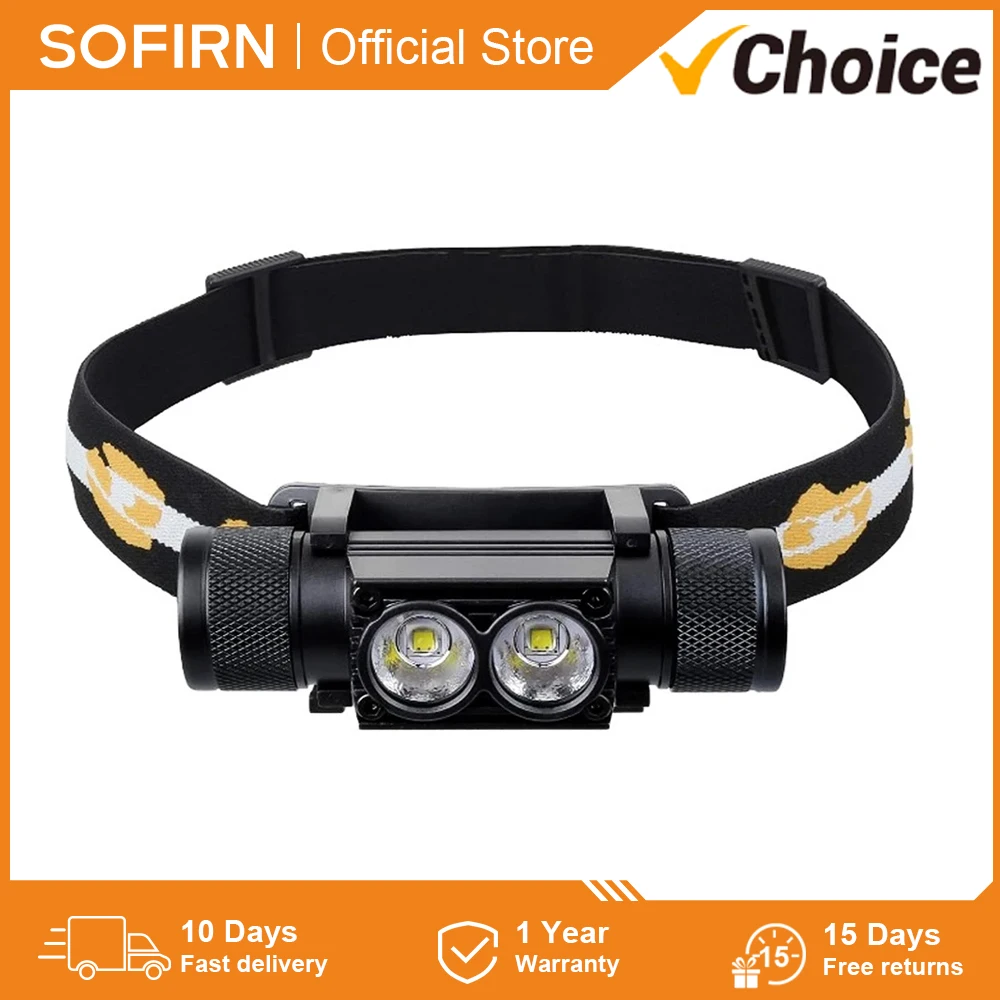 H25S LED Headlamp Powerful Headlight 1200 Lumens SST40 18650 Battery USB Rechargeable Lamp