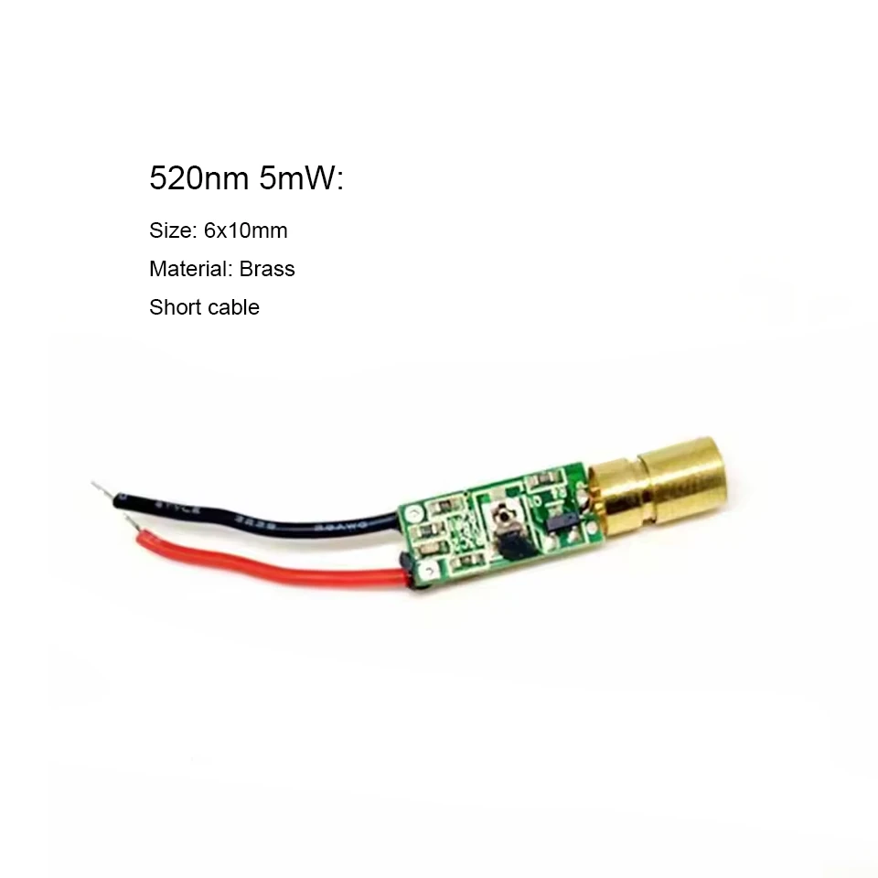 Green Dot Laser Module 5mW/30mW 505nm 520nm 532nm Focusable Positioning 3.7-5V