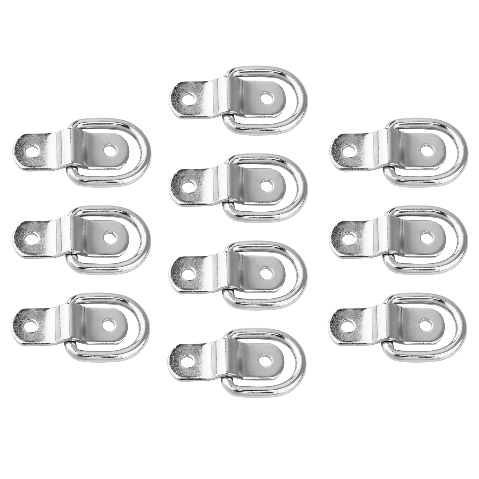 10 Pcs Pull Ring D-shaped Rings Practical Type Pull-tab Compartment Buckle Useful Buckles