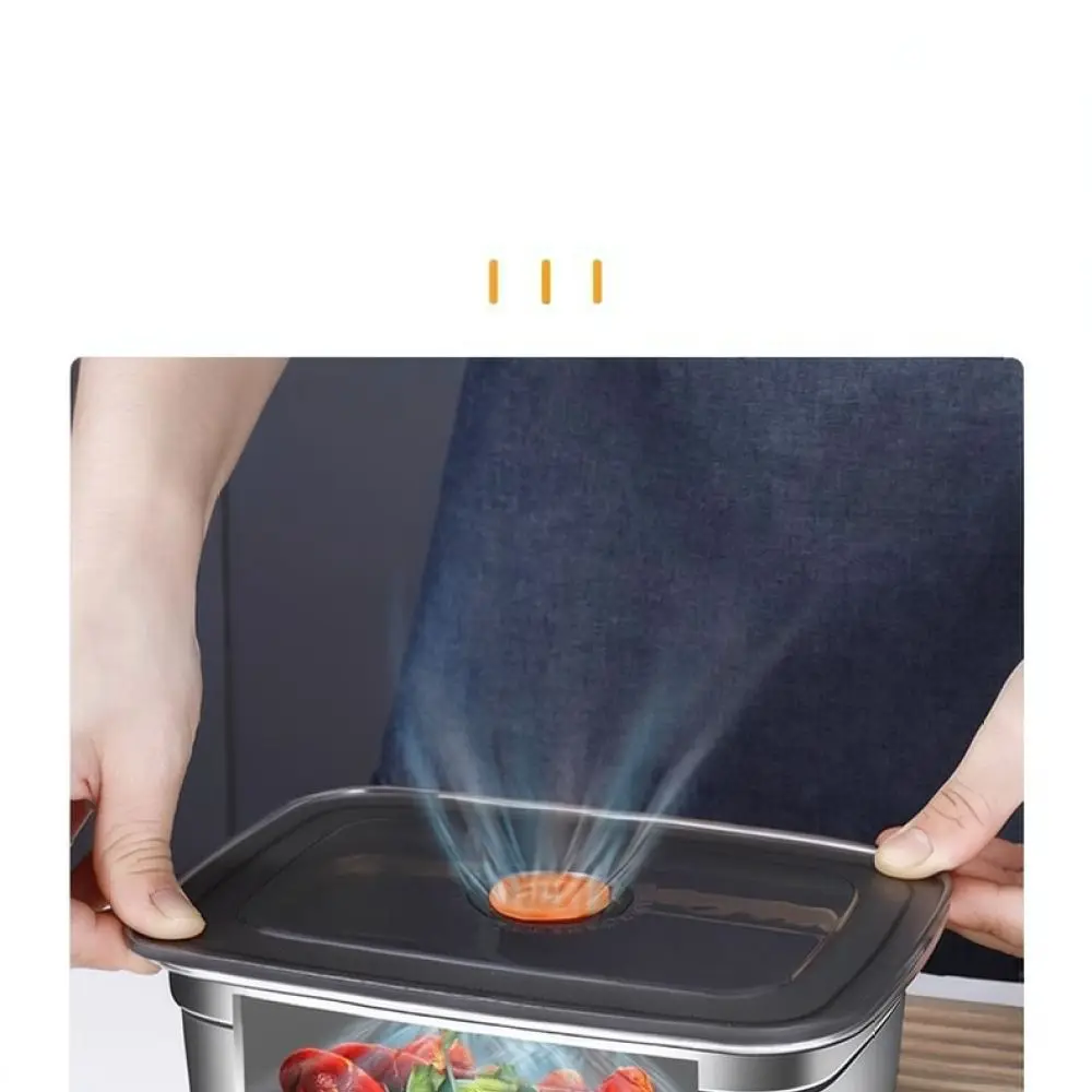 Modern Stainless Steel Food Container With Lid Versatile Kitchen Prep Tray For Bbq Grilled Fish Serving Dish Storage