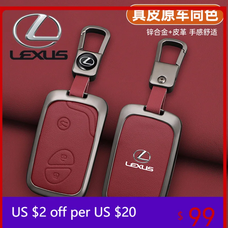 

Interior Mouldings Leather Car Key Case Cover For Lexus CT200H GX400 GX460 IS250 IS300C RX270 ES240 ES350 LS460 450h GS430 GS350