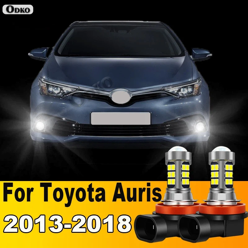 2Pcs LED Lamp Car Front Fog Light Accessories For Toyota Auris 2013 2014 2015 2016 2017 2018 Automobiles, Parts & Accessories