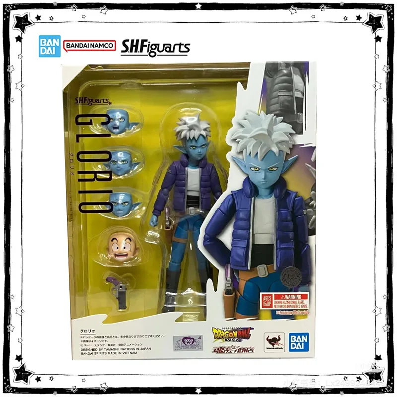 

In Stock Bandai SHF Glorio Daima Anime Dragon Ball Action Figure High Poseability Collection Finished Model for Boys Toys Gifts