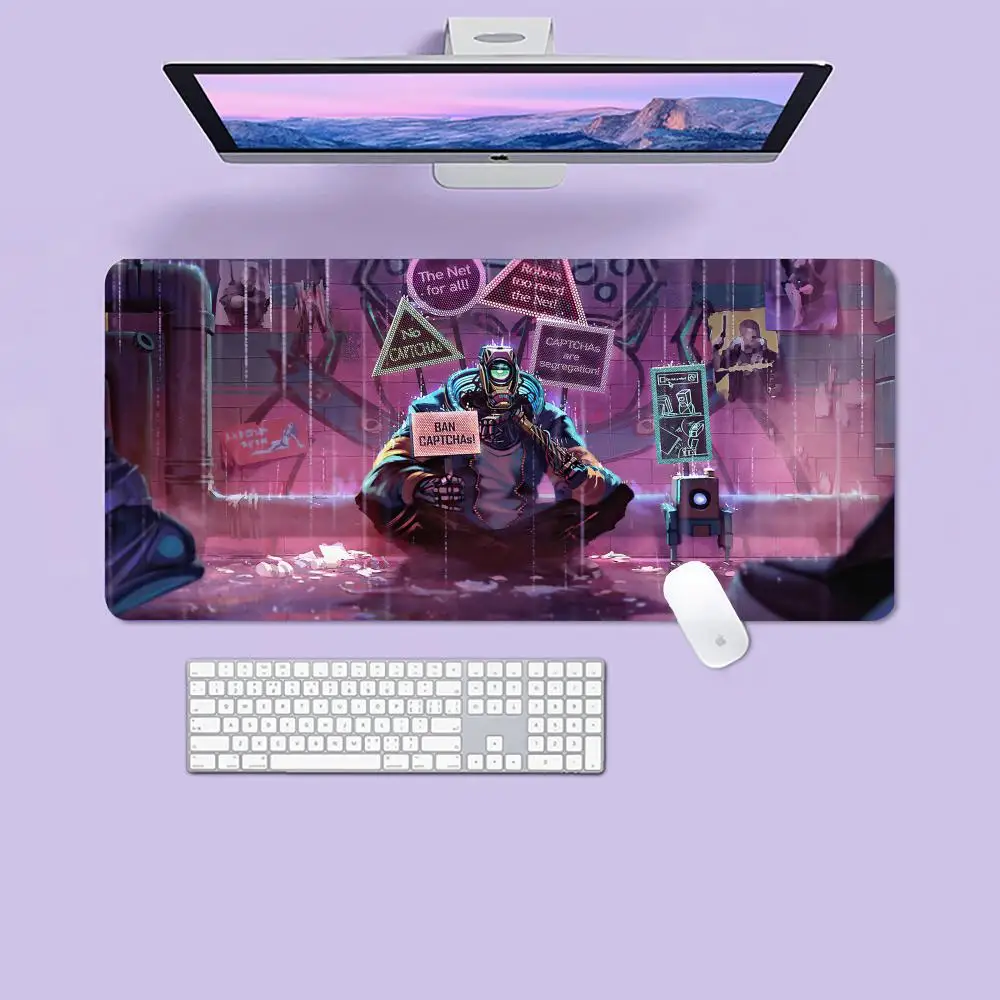 

robot Mouse Pad Gaming Mouse Desk Mat Large Keyboard Pad Desktop Rubber Mouse Cushion