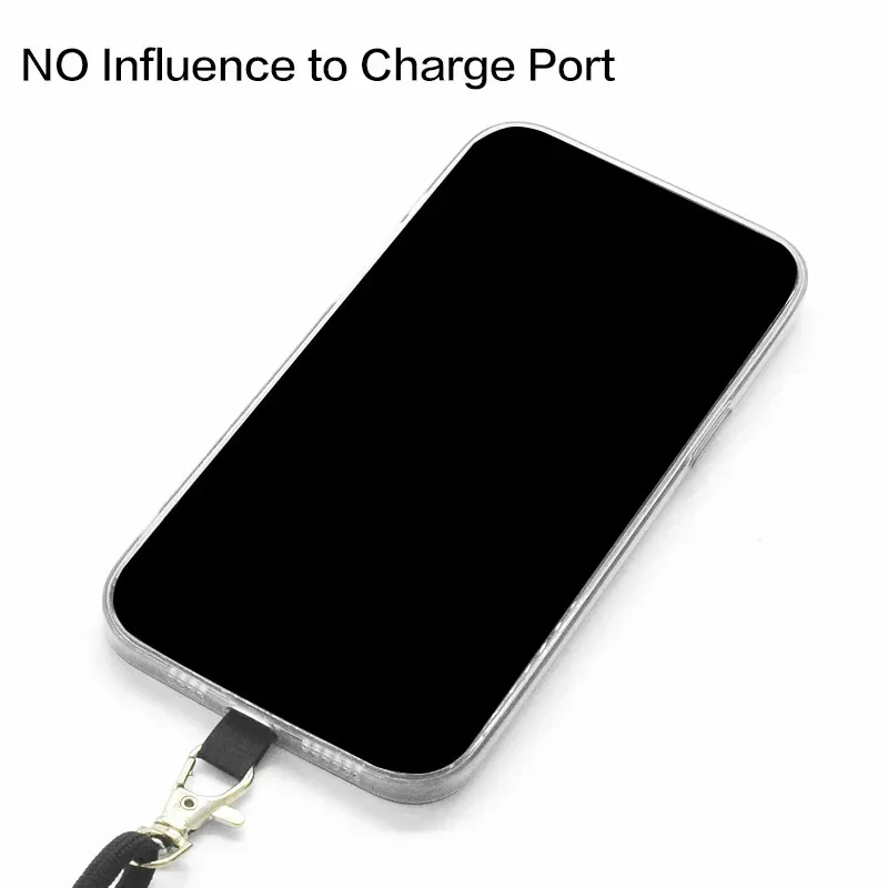 1/2 قطعة حزام الرقبة قابل للتعديل لملحقات الهاتف المحمول. حزام الرقبة العالمي لملحقات الهاتف المحمول